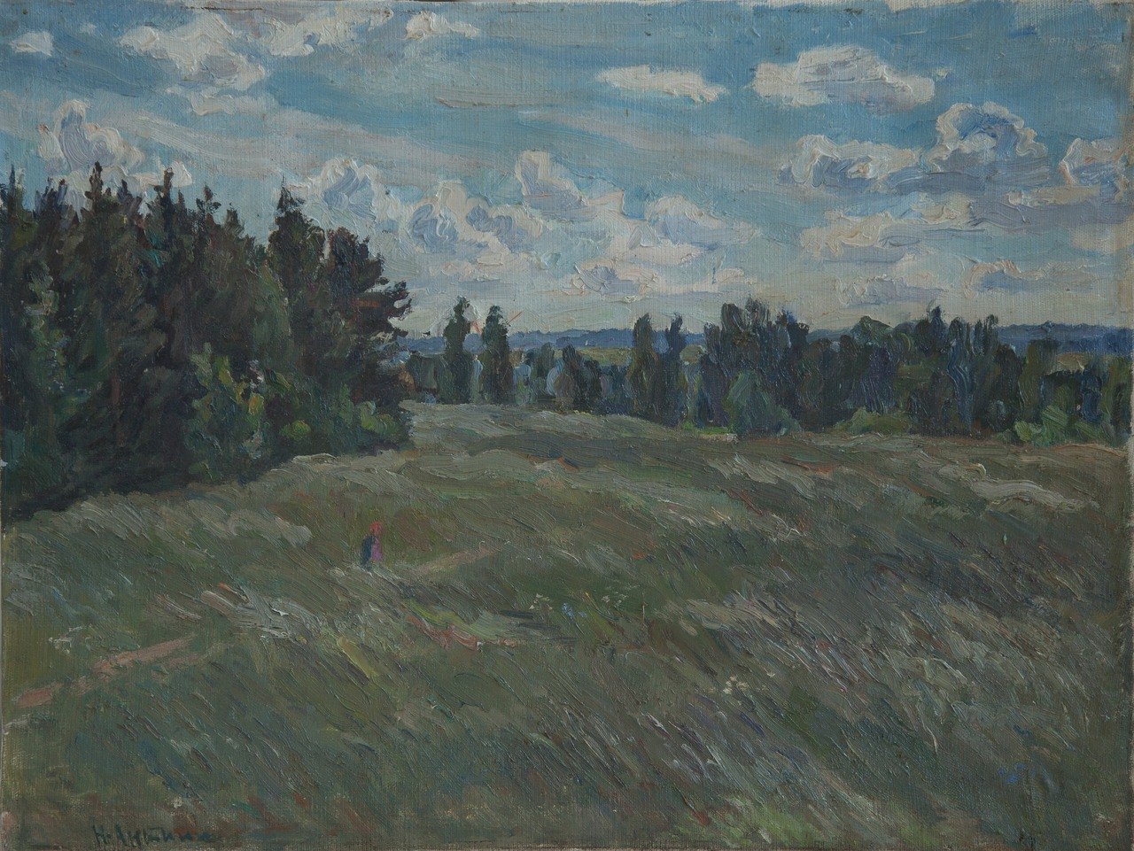Ветреный день. 1986г. Холст, масло.53х70
