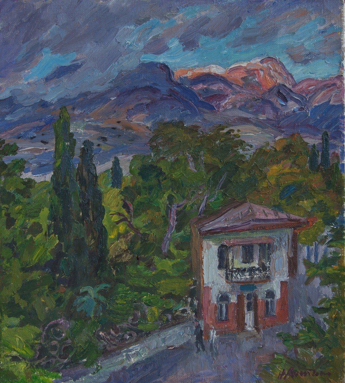 Гурзуф. 1991г. Холст, масло. 55х50