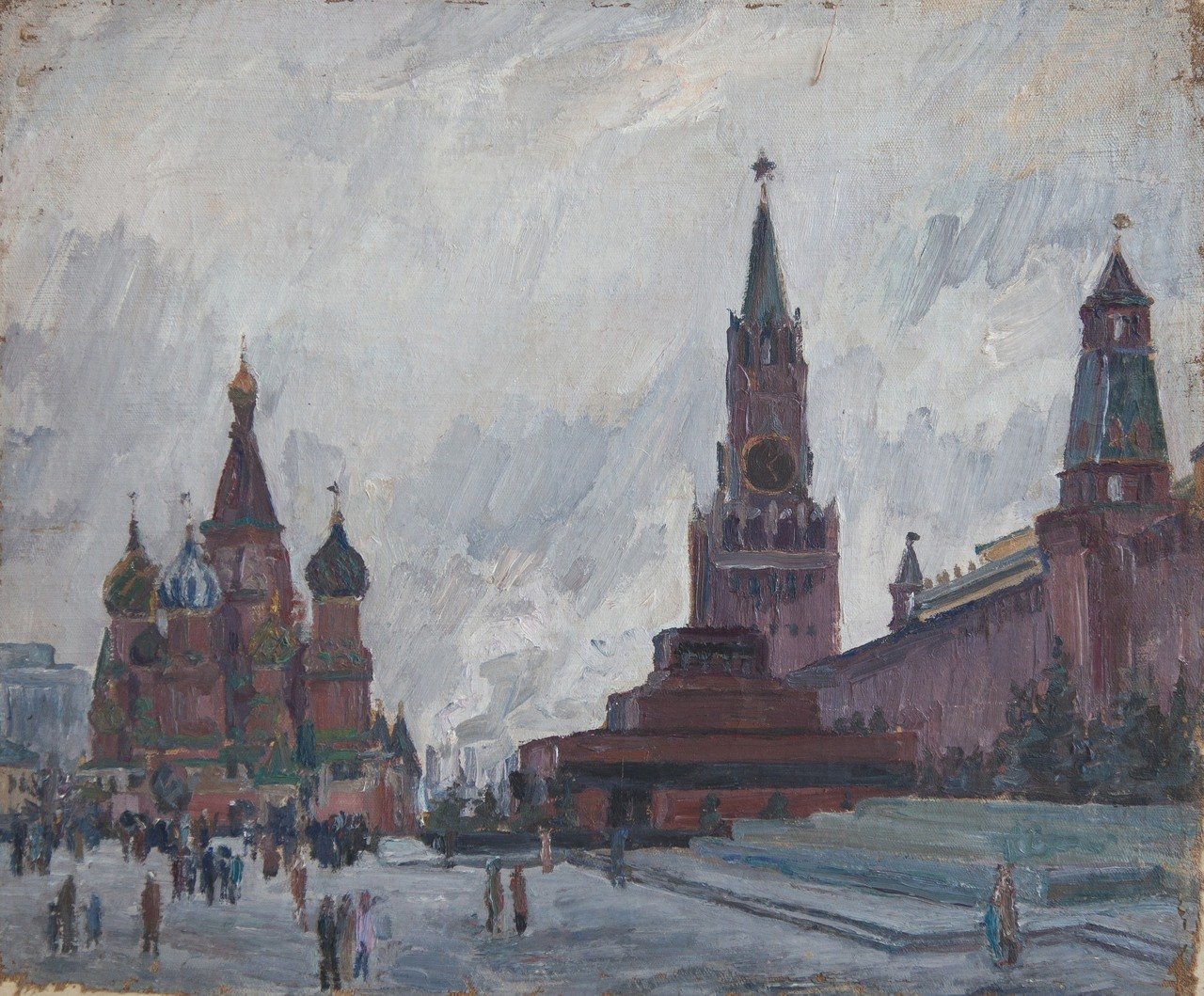 Б/Н (кремль). Фанера, масло. 50х61