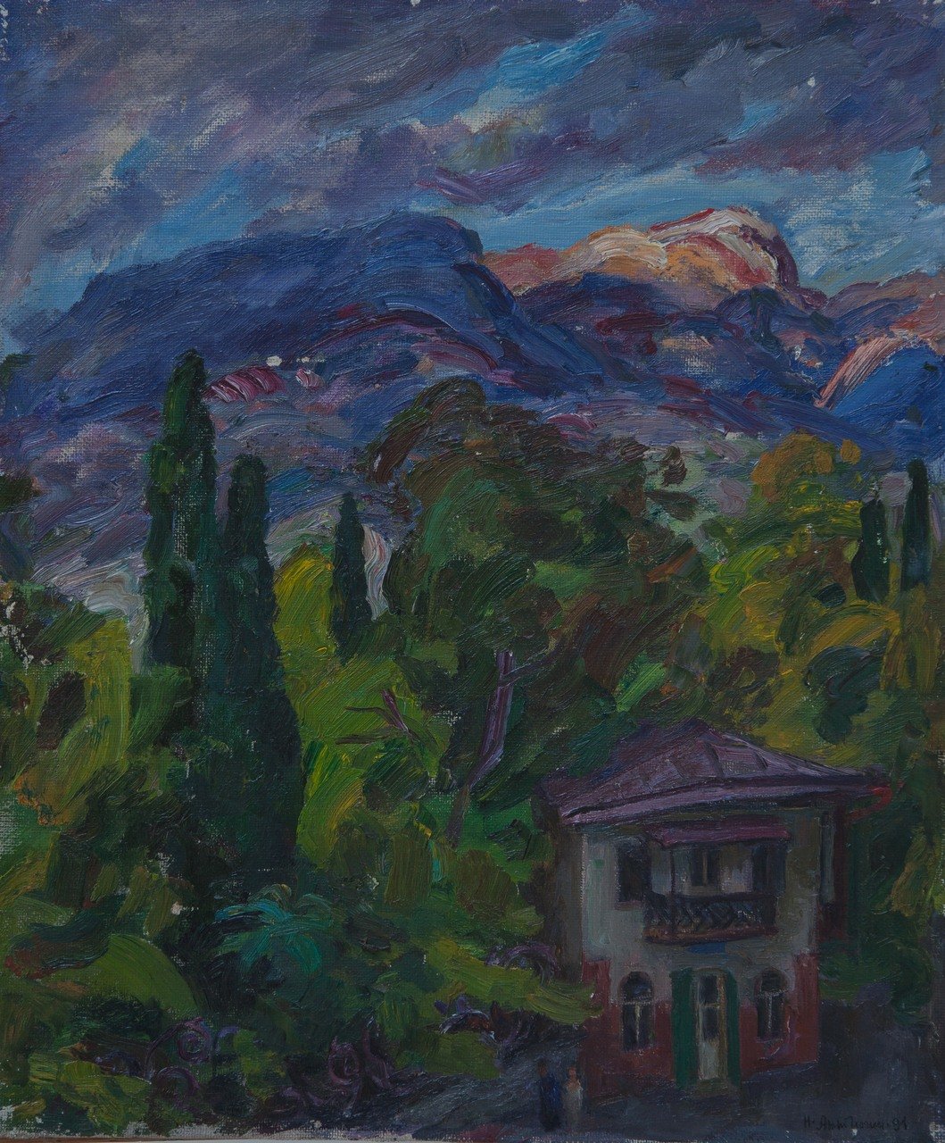 К осени.Гурзуф. 1991г. Холст, масло. 60х50