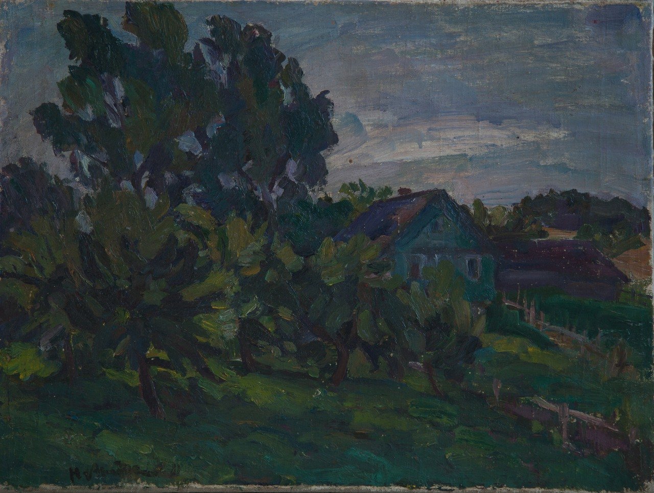 Утро. 1981г. Холст, масло. 40х53