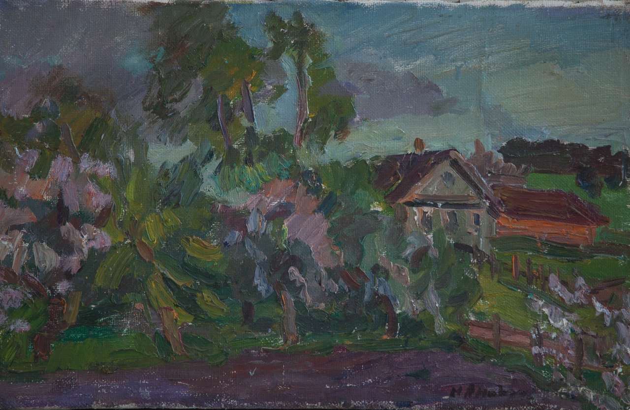 Раннее утро. 1985г. Холст, масло. 32х55,5