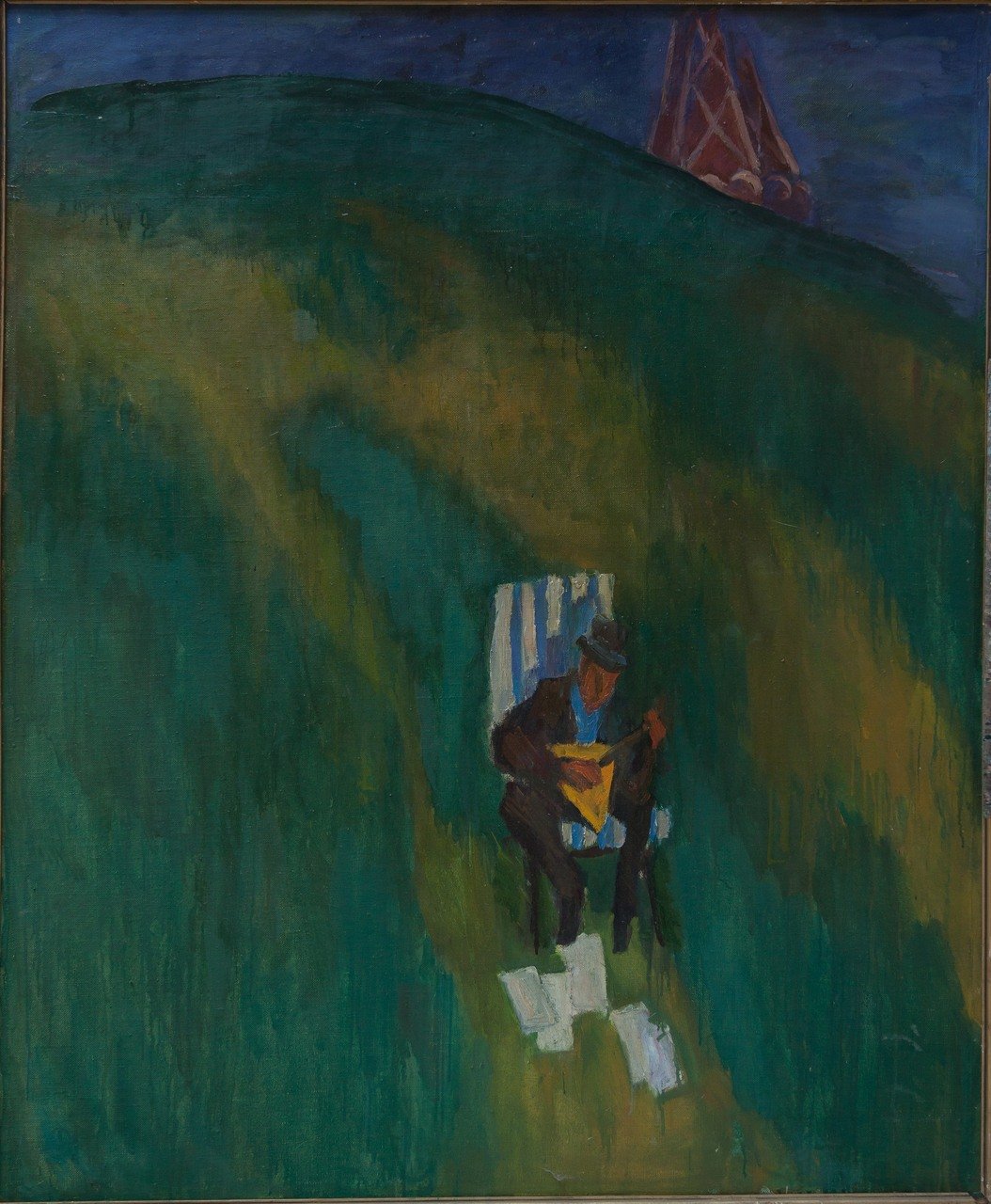 Коломенское.Вечер. 1991г. Холст, масло. 150х124