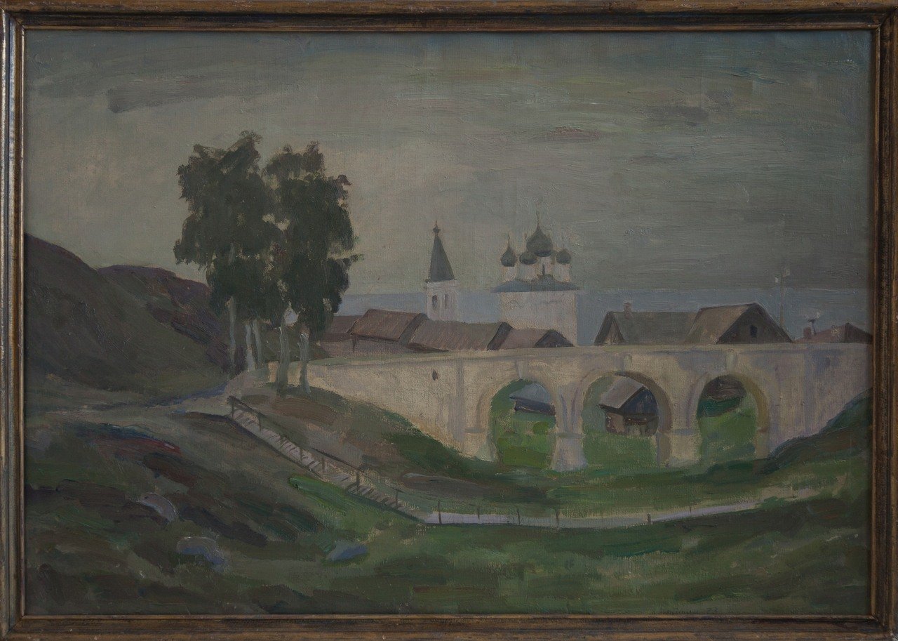 Белая ночь (Белозёрск). 1979г. Холст, масло. 70х102