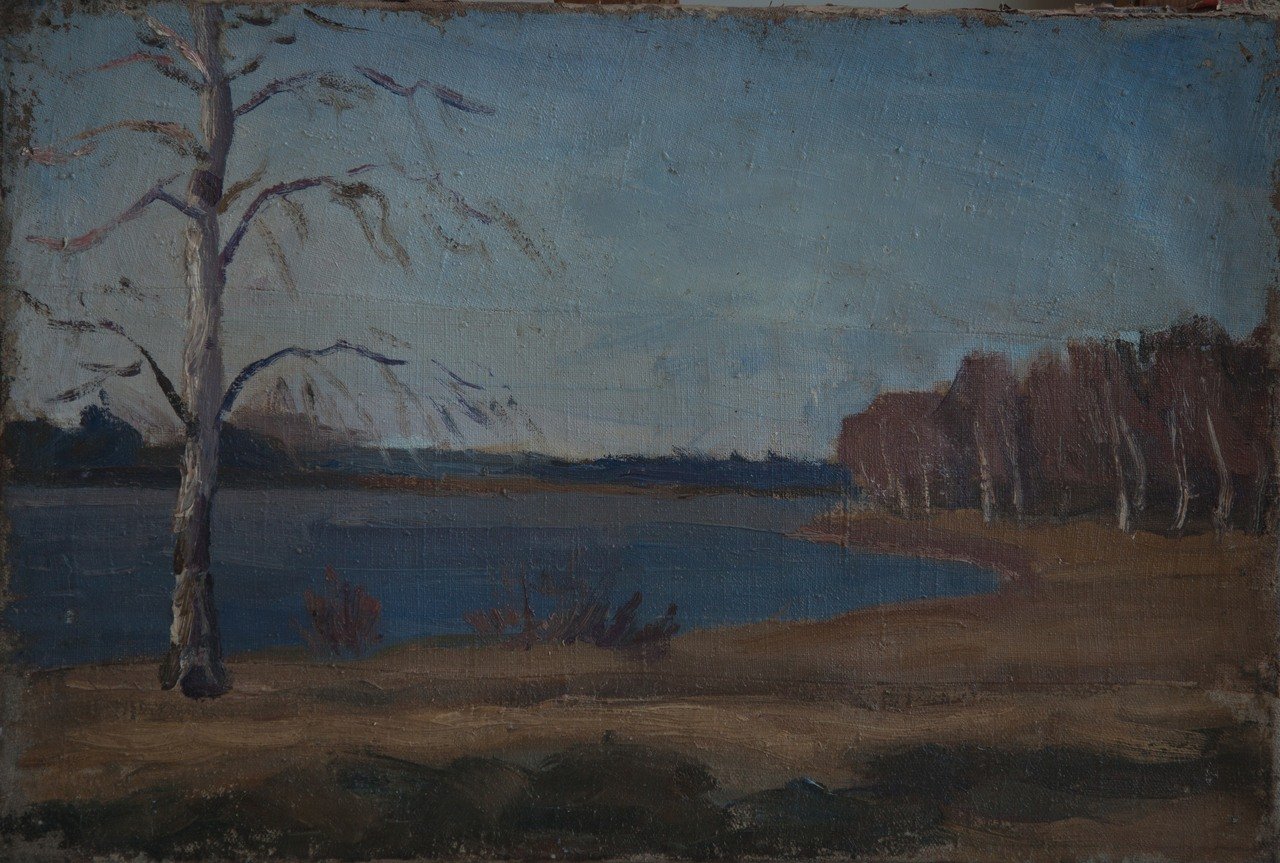 Купавна. 1951г. Холст, масло. 40х60