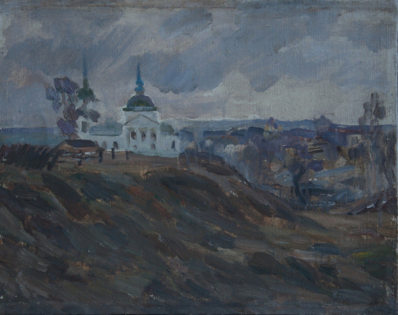Переславль-Залесский. Осень. 2001г. Холст, масло. 47х60