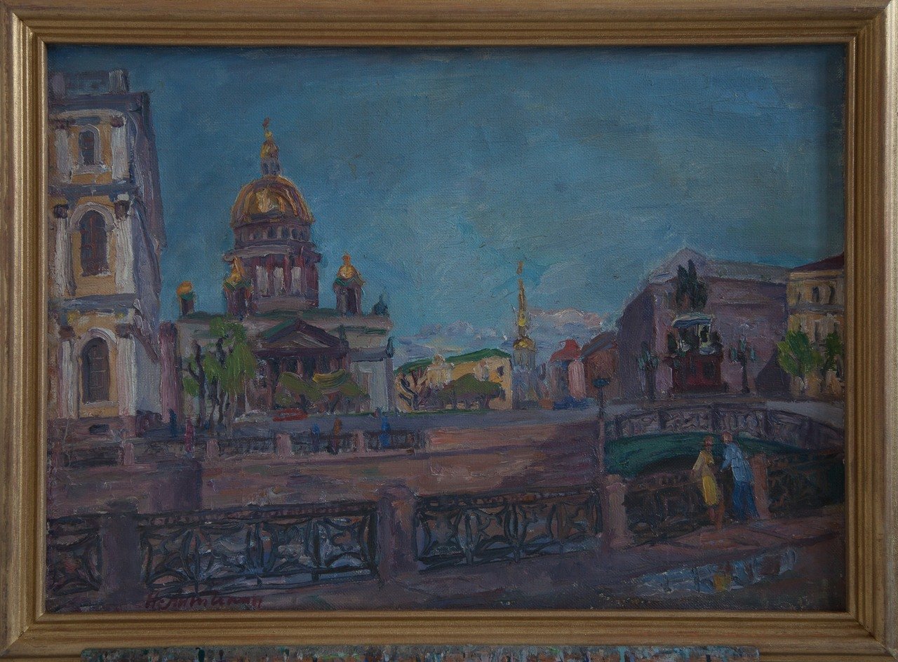 Санкт-Петербург. Исакиевская площадь. Холст, масло. 50х70