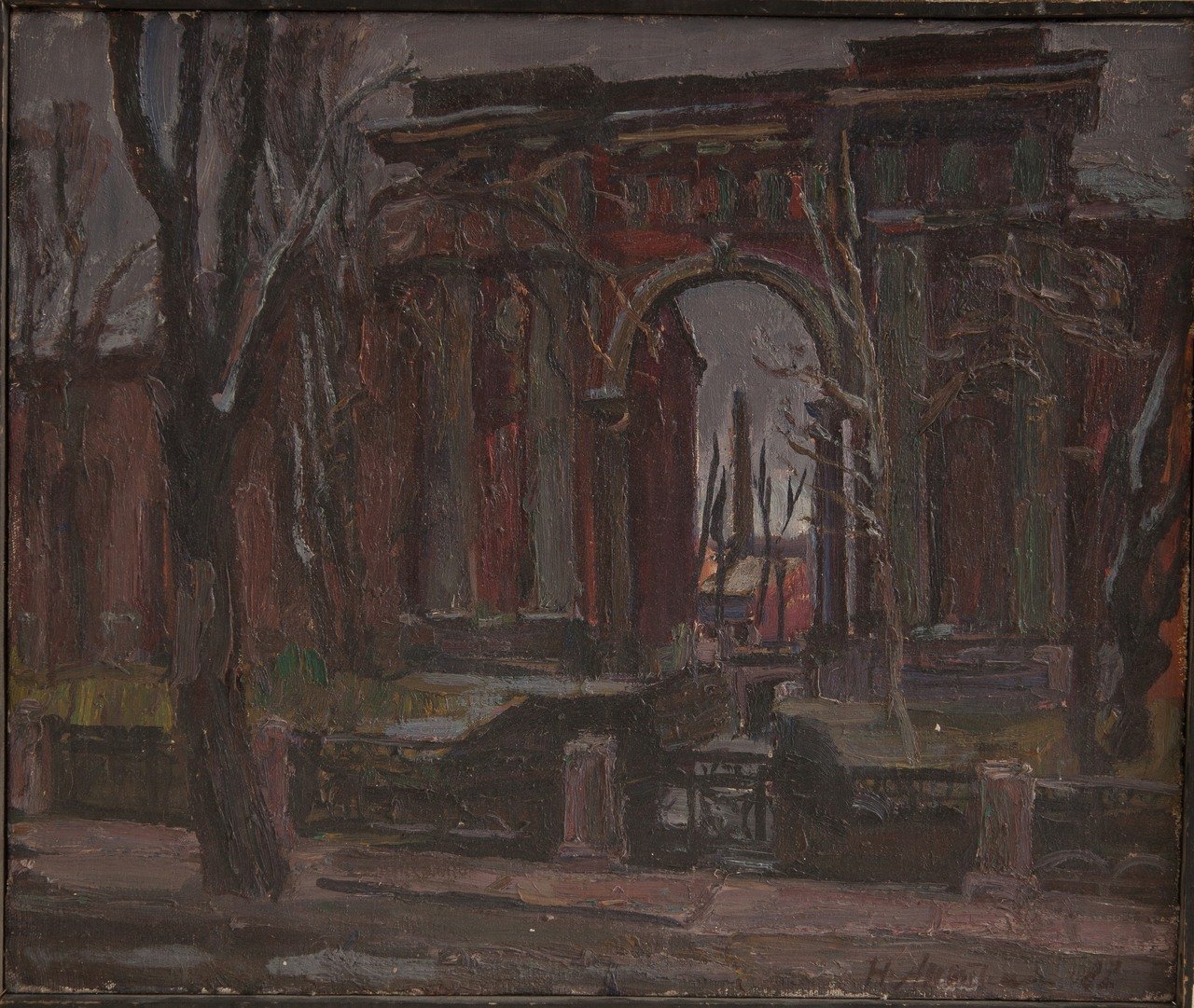 Новая Голландия.Санкт-Петербург. 1982г. Холст, масло. 50х60