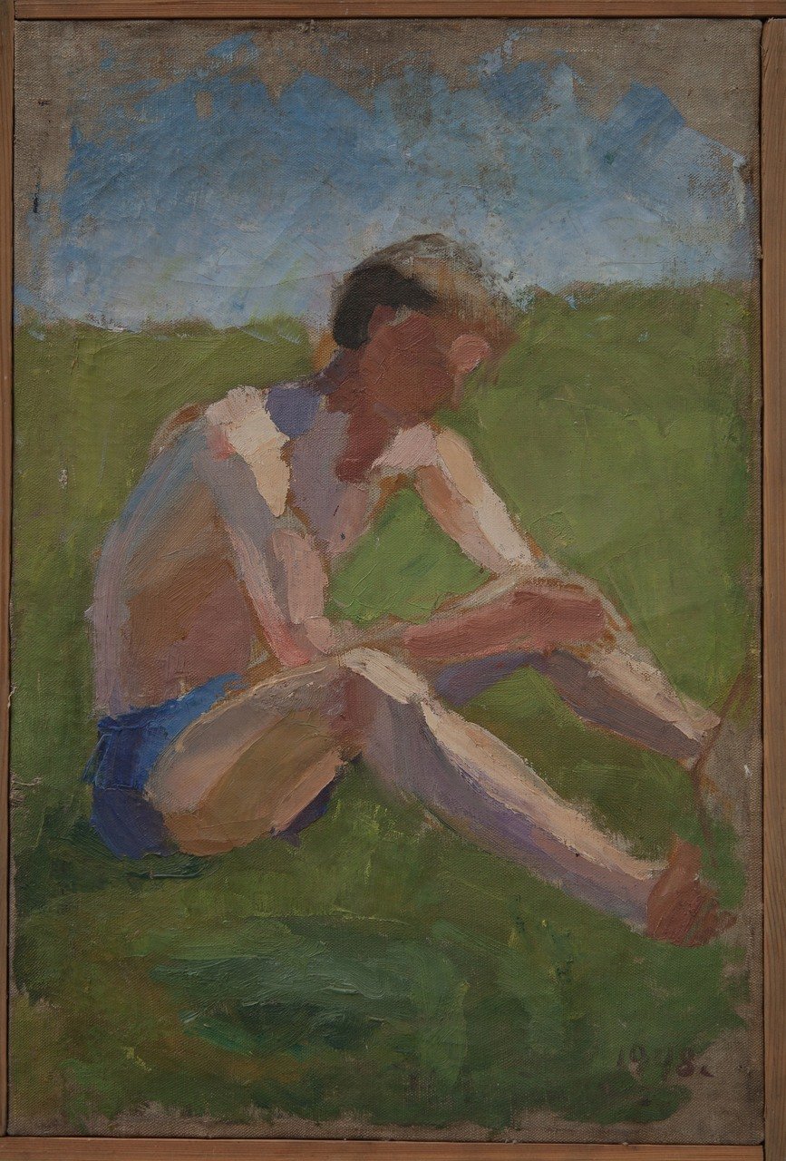 Пленэр. 1948г. Холст, масло. 50х33
