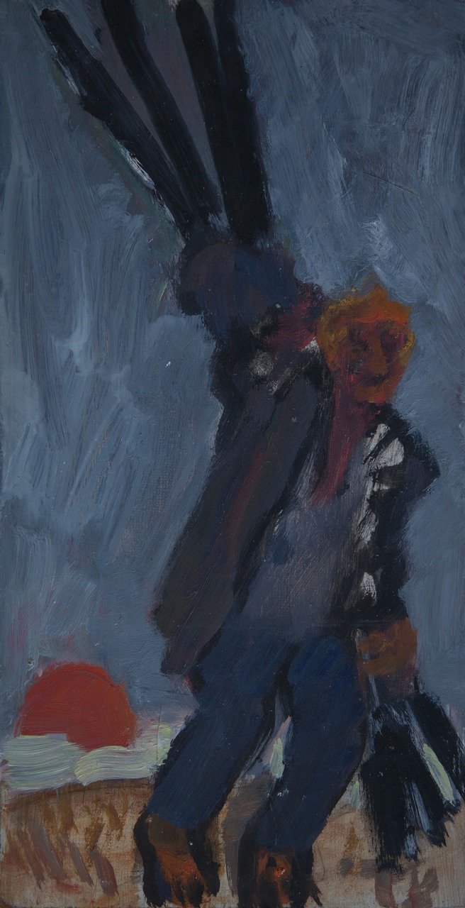 Б/Н. Оргалит, масло. 47х24,5