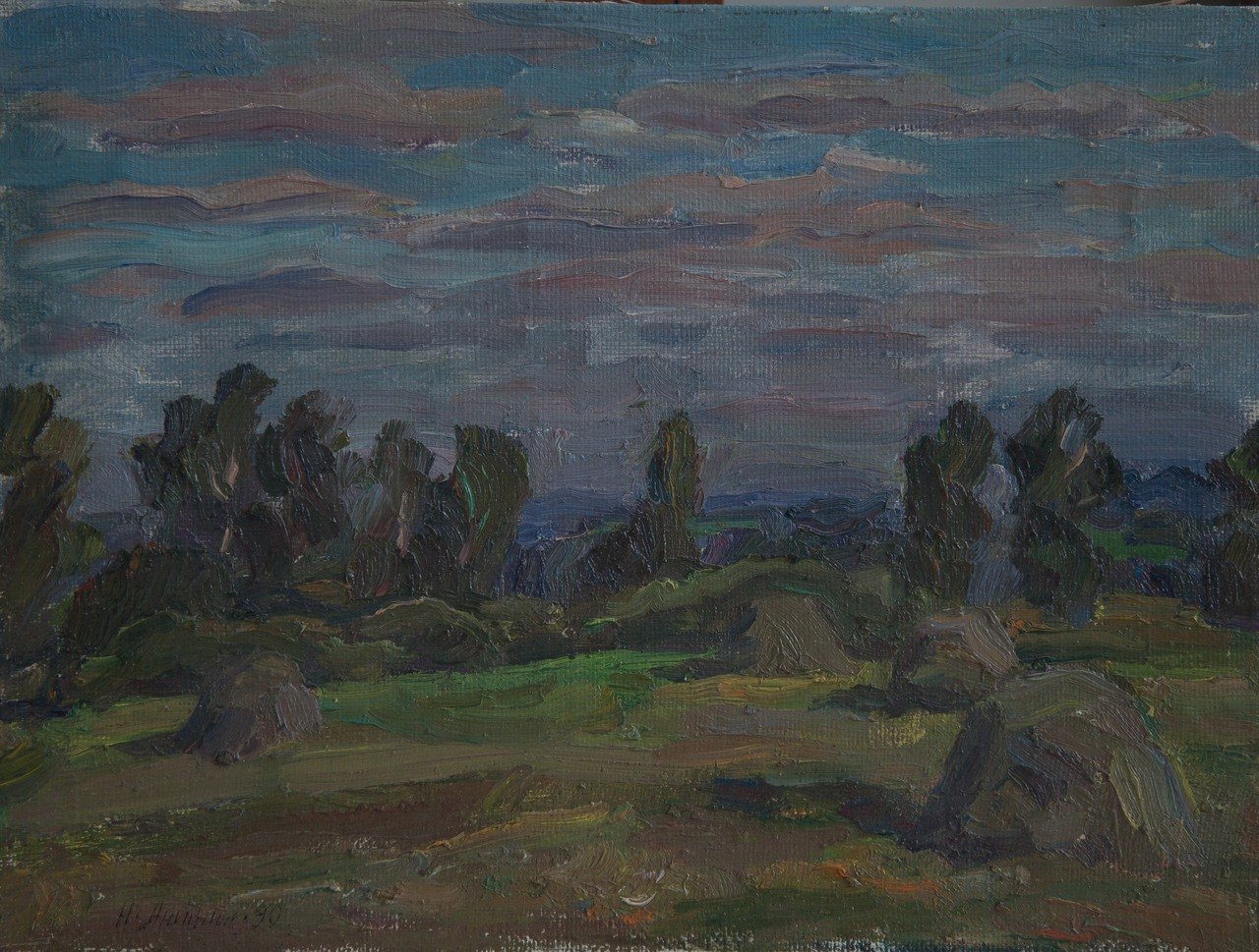 Утро. 1990г. Холст, масло. 30х40