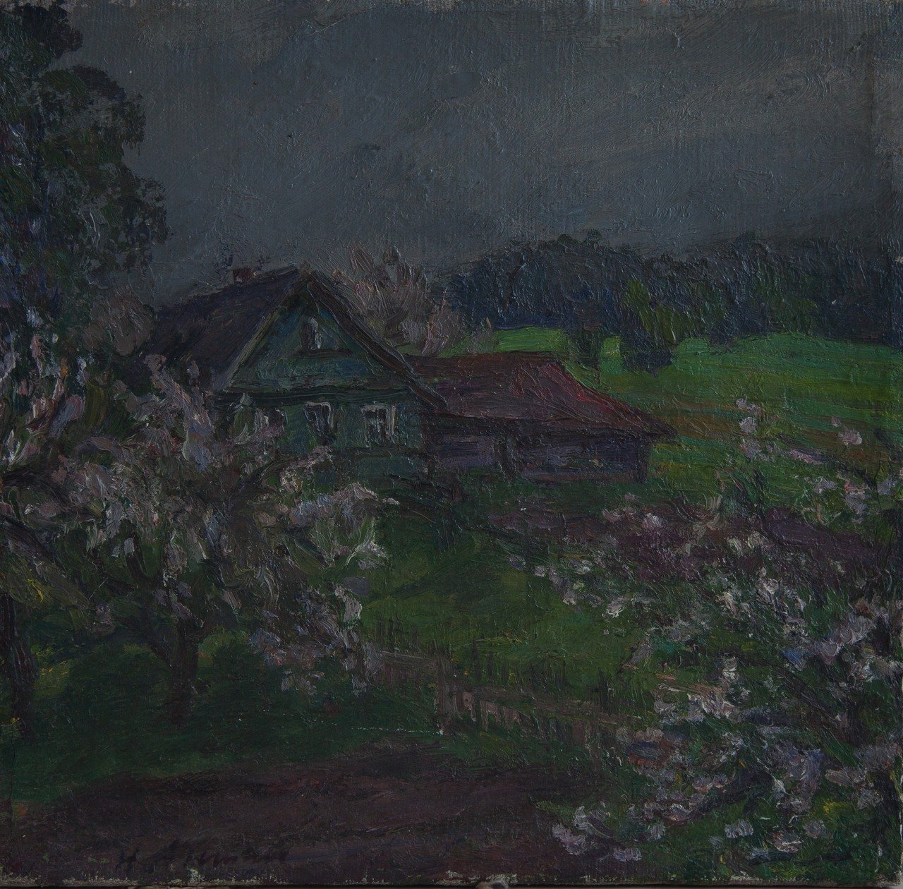 Весна. 1986г. Холст, масло. 33х35,5