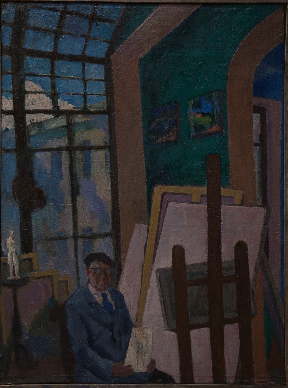 Овин. 1991,94г. Холст, масло. 115х155
