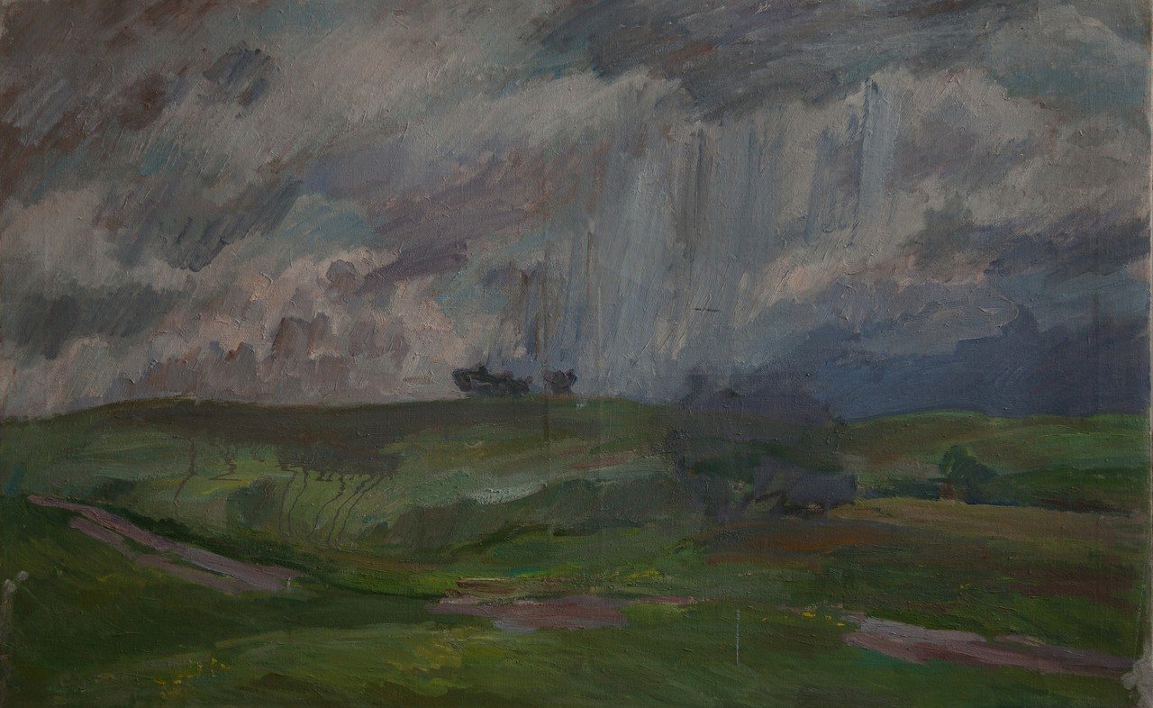 Б/Н (гроза). Холст, масло. 92х152