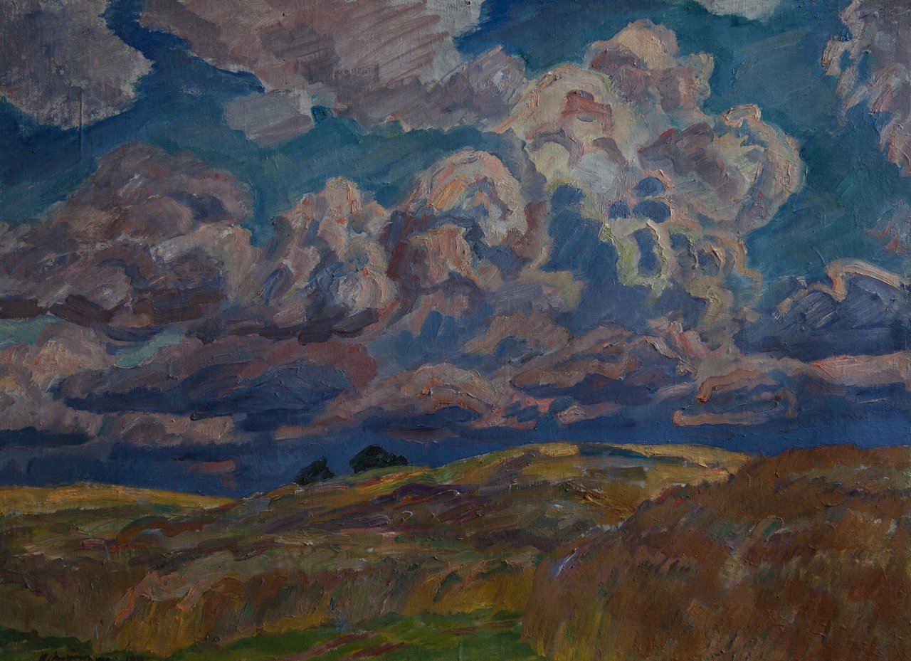 Рожь. 1992г. Холст, масло. 142х104