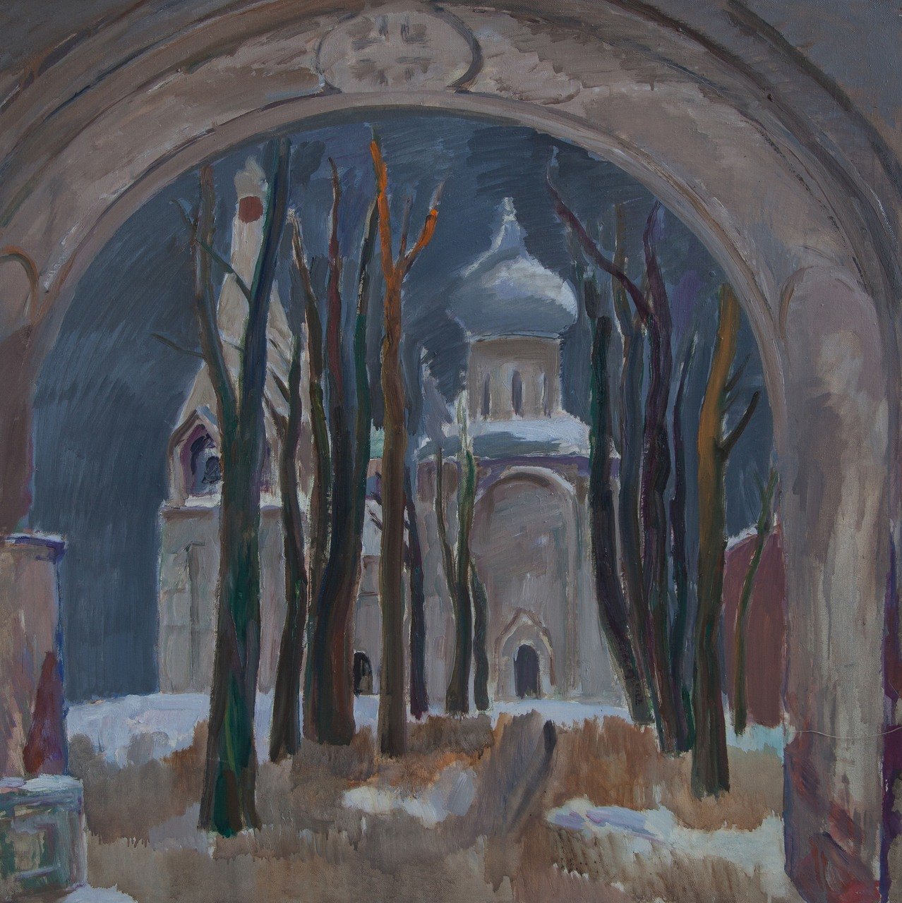 Б/Н. Холст, масло. 110х110