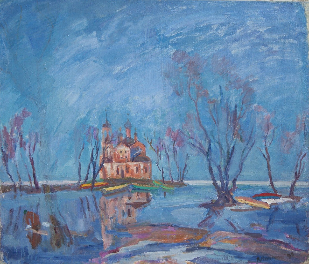 Весна. 1993г. Холст, масло. 100х117