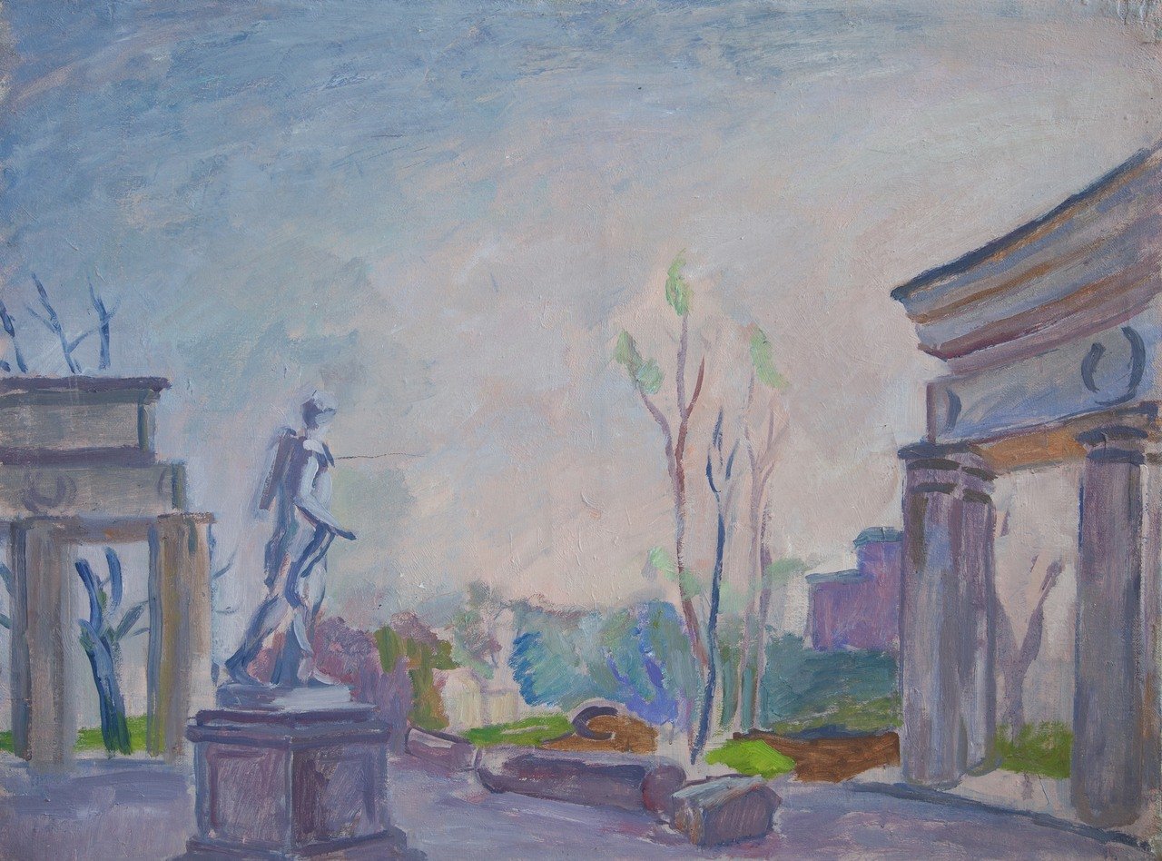 Б/Н (колоннада Аполлона). Холст, масло. 90х120