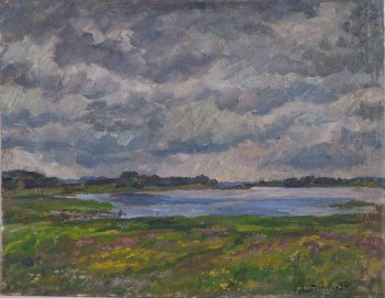 Озеро. 1990г. Холст, масло. 52х67