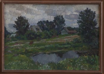 Ненастье. 1990г. Холст, масло. 70х100
