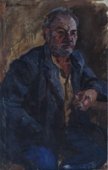 Валентин Николаевич Алексеев.Бугры. 1994г. Холст, масло. 75х48