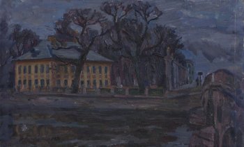 С.Петербург. Осень. Летний сад. 1988г. Холст, масло. 46,5х75,5