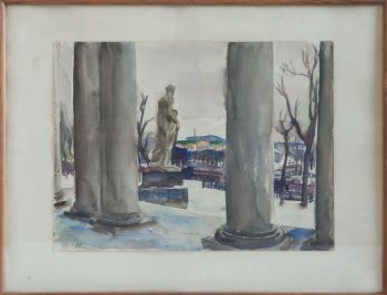 С.-Петербург. Зима. Флора. 1988г. Бумага, акварель. 36х48