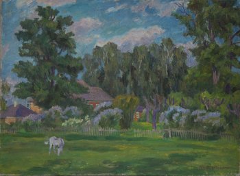 Михайловское. 1985г. Холст, масло. 74х100
