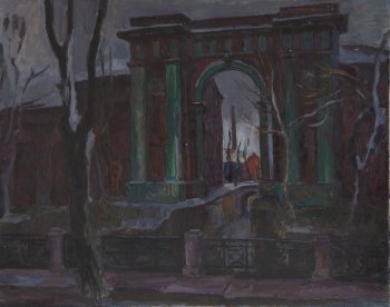 С.-Петербург. Новая Голландия. 1980г. Холст, масло. 80х100