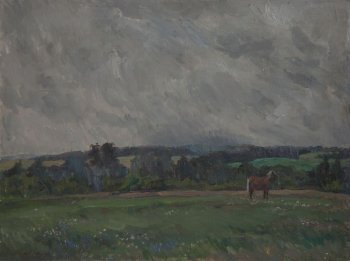 Ненастье. 1984г. Холст, масло. 80х106