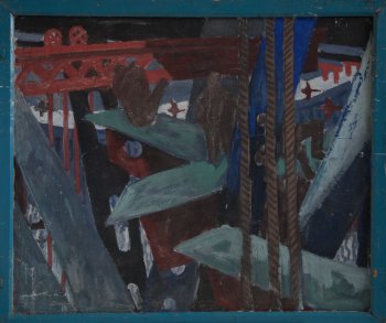 Б/Н. Фанера, акварель. 82х98