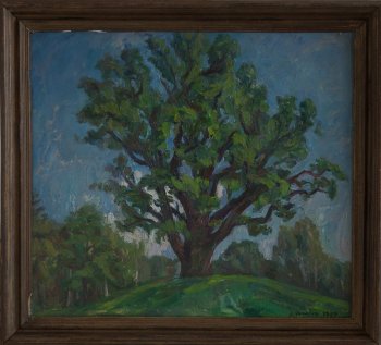 Дуб уединённый. 1999г. Холст, масло. 70х80