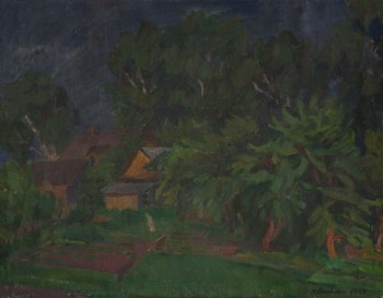 Вечер перед грозой. 1984г. Холст, масло. 70х80