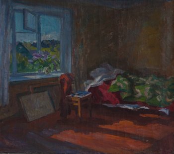 Весна.Михайловское. 1984г. Холст, масло. 60х70