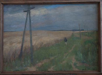 Поле в Чёрном. 1949г. Холст, масло. 70х100