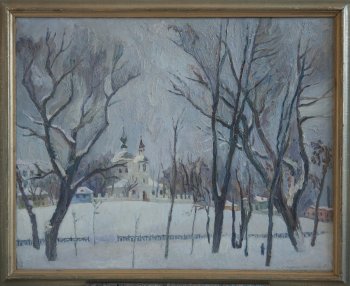 Самотечный бульвар. 1981г. Холст, масло. 80х100