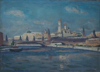 Кремль. 1959г. Холст, масло. 50х70
