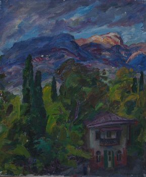 К осени.Гурзуф. 1991г. Холст, масло. 60х50