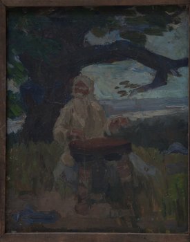 Б/Н. 1950г. Фанера, масло. 51х40