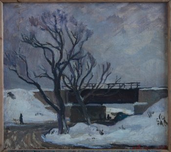Зима. 1957г. Холст, масло. 57х63,5