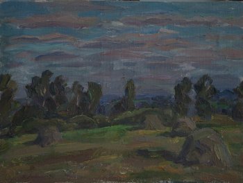 Утро. 1990г. Холст, масло. 30х40