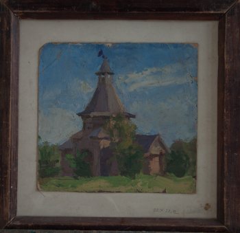 Б/Н. 1948г. Картон, масло. 22х23,2