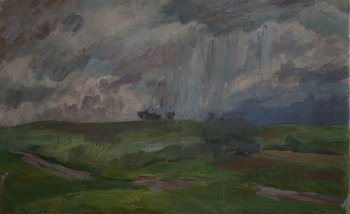 Б/Н (гроза). Холст, масло. 92х152