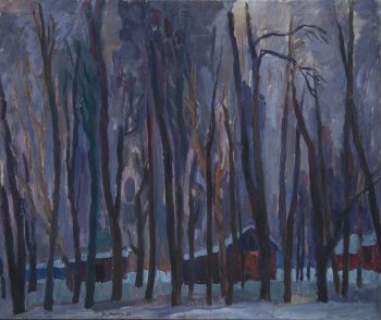 Зима. 1983г. Холст, масло. 80х100