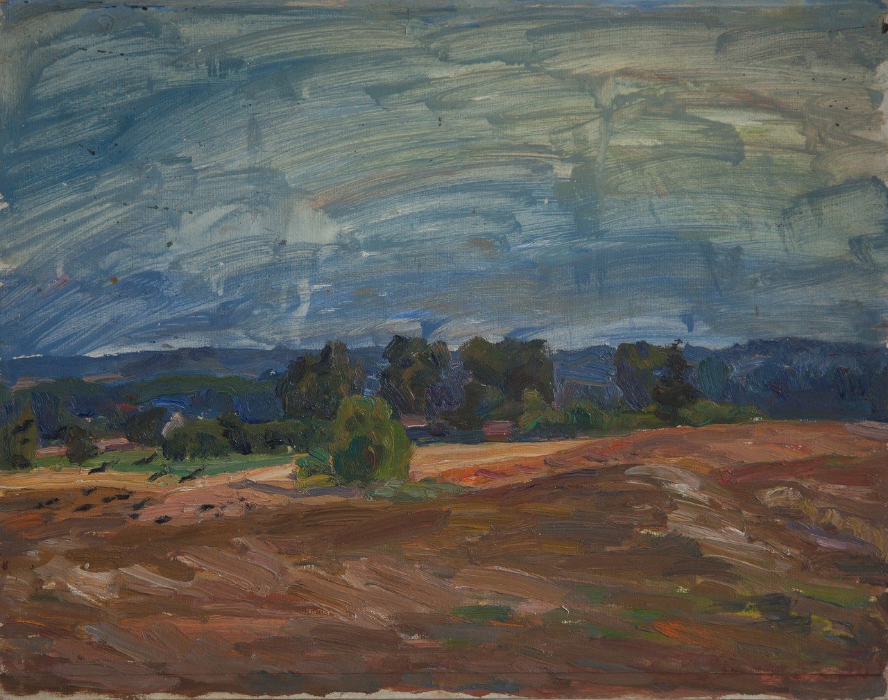 Б/Н. 1990г. Оргалит, масло. 40х50