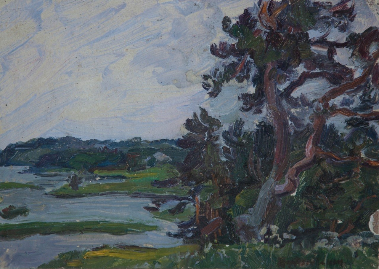 Б/Н. Оргалит, масло. 21х30