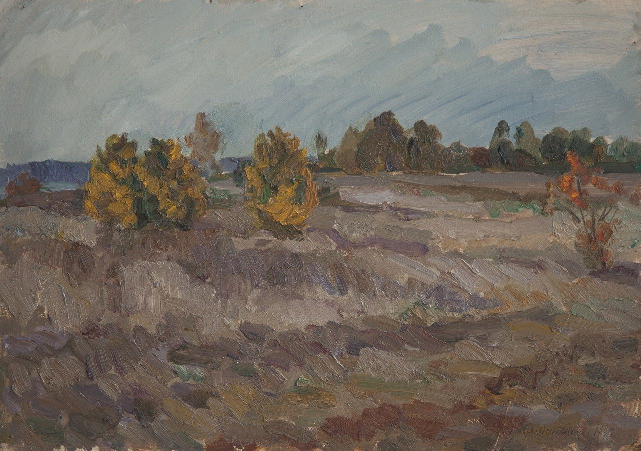 Осень. 1999г. Картон, масло. 35х49,3