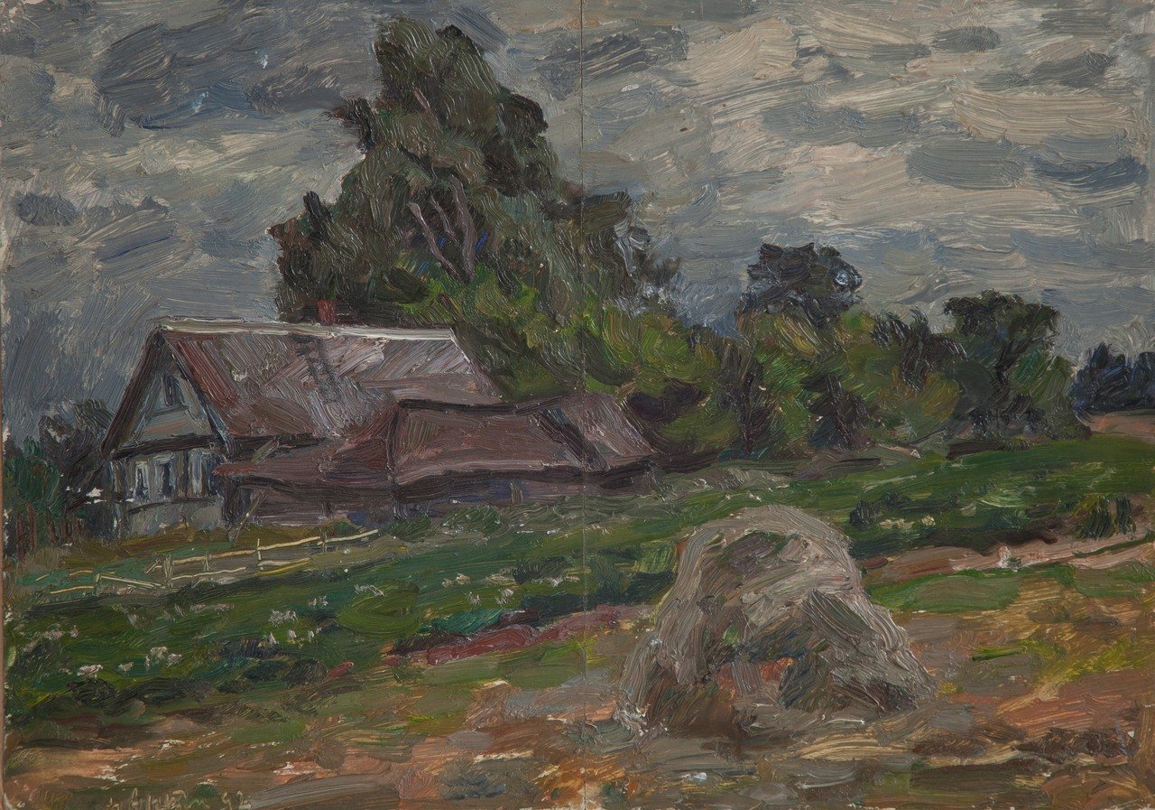 Б/Н. 1992г. Бумага, масло. 30х42