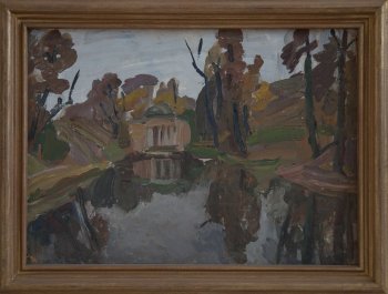 Б/Н (Нескучный сад). 1950г. Фанера, масло. 35,5х49
