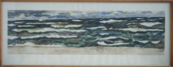 Балтика. 1972г. Бумага, акварель. 33,5х118